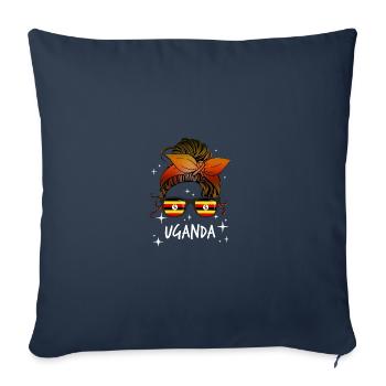Uganda - Sofa pillowcase 17,3'' x 17,3'' (45 x 45 cm) - navy - Front