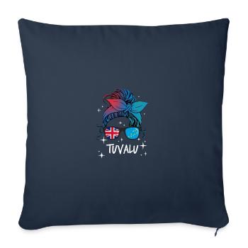Tuvalu - Sofa pillowcase 17,3'' x 17,3'' (45 x 45 cm) - navy - Front