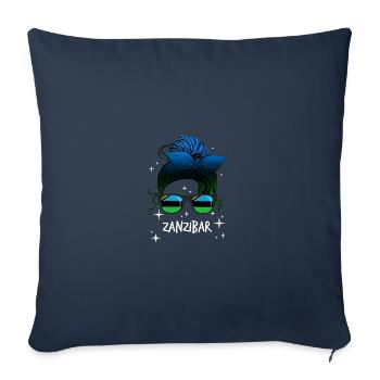 Zanzibar - Sofa pillowcase 17,3'' x 17,3'' (45 x 45 cm) - navy - Front