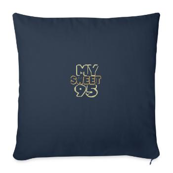 Birthday 95 - Sofa pillowcase 17,3'' x 17,3'' (45 x 45 cm) - navy - Front