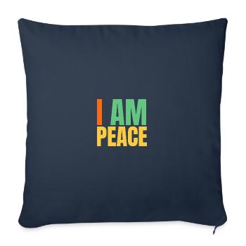 I come in peace im peace couples - Sofakissenbezug 45 x 45 cm - Navy - Vorne
