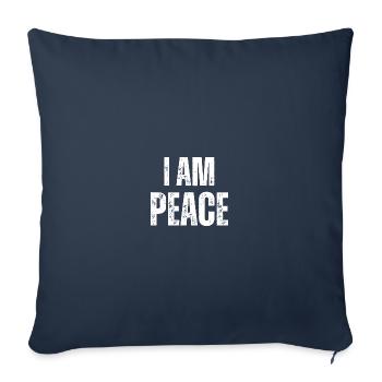 I come in peace im peace couples - Sofakissenbezug 45 x 45 cm - Navy - Vorne