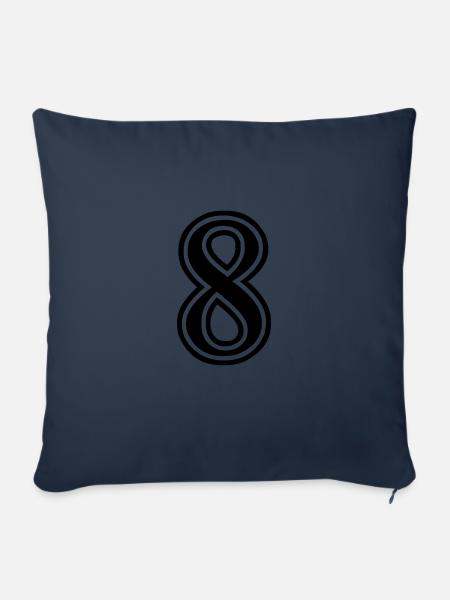 8 - Sofakissenbezug 45 x 45 cm - Navy