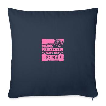 Freya als Mädchenname - Sofakissenbezug 45 x 45 cm - Navy - Vorne