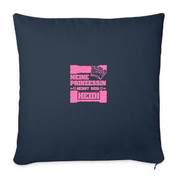 Gift for Heidi - Sofa pillowcase 17,3'' x 17,3'' (45 x 45 cm) - navy - Front