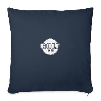 Golf In Me - Joueurs de golf Entraîneur de golf Golfeurs - Housse de coussin décorative 45 x 45 cm - bleu marine - Devant