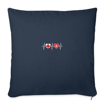 England and Tunisia Tunisian flag Flags - Sofa pillowcase 17,3'' x 17,3'' (45 x 45 cm) - navy - Front