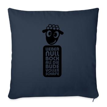 Null Bock - Sofakissenbezug 45 x 45 cm - Navy - Vorne