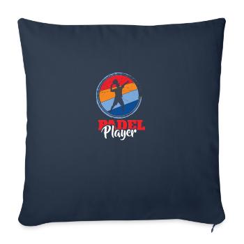 Padel Tennis Paddle Padel Ball Paddling Padel Tennis - Sofa pillowcase 17,3'' x 17,3'' (45 x 45 cm) - navy - Front