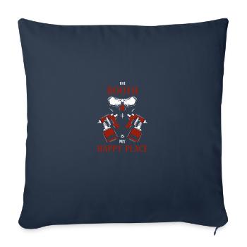 Tuner de voiture Peintre Cadeau - Housse de coussin décorative 45 x 45 cm - bleu marine - Devant