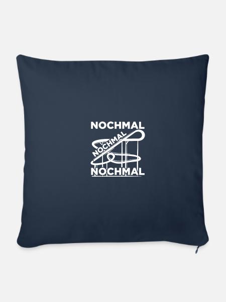 Nochmal Freizeitpark Rollercoaster Achterbahn - Sofakissenbezug 45 x 45 cm - Navy