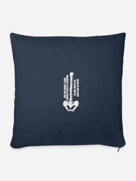Termin Physiotherapie Physio Physiotherapeut - Sofakissenbezug 45 x 45 cm - Navy