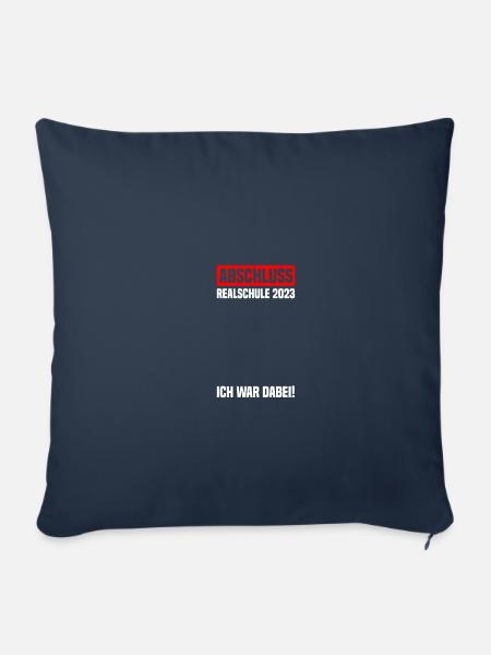 Abschluss Realschule 2023 Realschulabschluss - Sofakissenbezug 45 x 45 cm - Navy