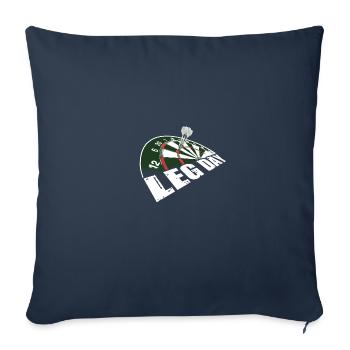 Jour des étapes Darts Darts Équipe de fléchettes - Housse de coussin décorative 45 x 45 cm - bleu marine - Devant