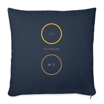 pdjuk-3 - Sofa pillowcase 17,3'' x 17,3'' (45 x 45 cm) - navy - Front