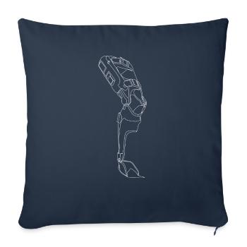 Orthese minimalistisch (gOT it!) - Sofakissenbezug 45 x 45 cm - Navy - Vorne