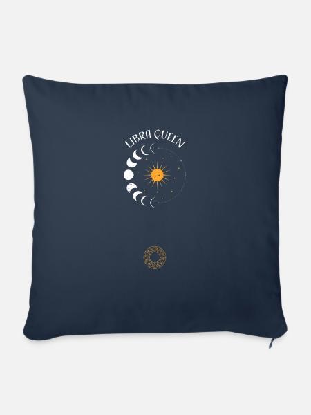 Libra Queen - Astrology - Sofakissenbezug 45 x 45 cm - Navy