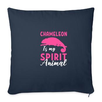 Chameleon Emotional Person Gift - Sofa pillowcase 17,3'' x 17,3'' (45 x 45 cm) - navy - Front