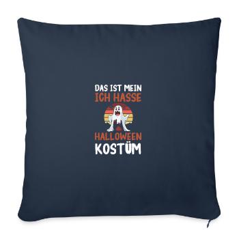 Ghost I Hate Halloween Costume - Sofa pillowcase 17,3'' x 17,3'' (45 x 45 cm) - navy - Front