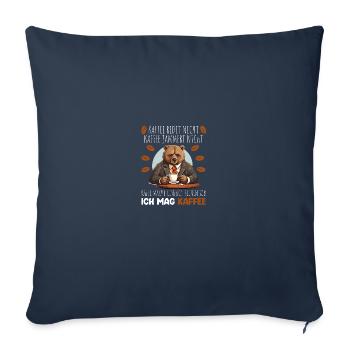 Kaffee Redet Nicht Beruf Job Spruch Filterkaffee - Sofakissenbezug 45 x 45 cm - Navy - Vorne