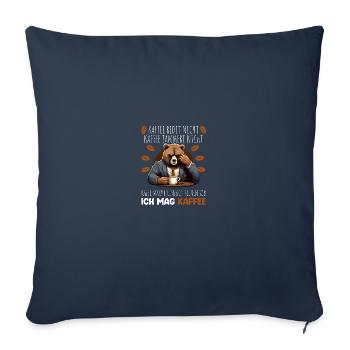 Kaffee Redet Nicht Beruf Job Spruch Morgenmuffel - Sofakissenbezug 45 x 45 cm - Navy - Vorne