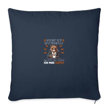 Kaffee Redet Nicht Beruf Job Spruch Filterkaffee - Sofakissenbezug 45 x 45 cm - Navy - Vorne