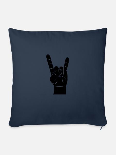 Rock Hand - Sofakissenbezug 45 x 45 cm - Navy