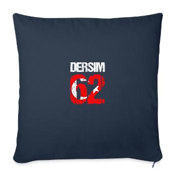 62 Dersim Türkei Hozat Türkiye Tunceli Pertek - Sofakissenbezug 45 x 45 cm - Navy - Vorne