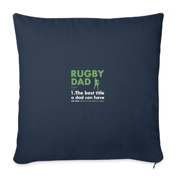 Sport Dad Definition Rugby - Sofakissenbezug 45 x 45 cm - Navy - Vorne