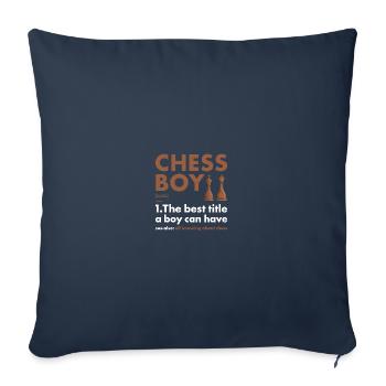 Chess Player Boy Definition Chess - Sofakissenbezug 45 x 45 cm - Navy - Vorne