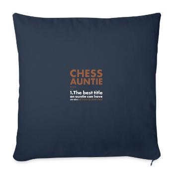 Chess Player Auntie Definition Chess - Sofakissenbezug 45 x 45 cm - Navy - Vorne