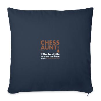 Chess Player Aunt Definition Chess - Sofakissenbezug 45 x 45 cm - Navy - Vorne