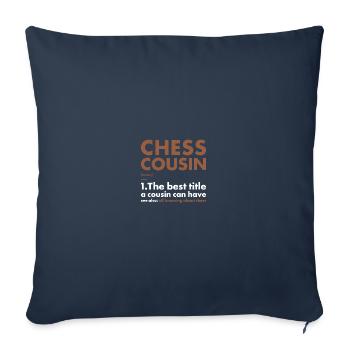 Chess Player Cousin Definition Chess - Sofakissenbezug 45 x 45 cm - Navy - Vorne