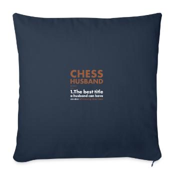 Chess Player Husband Definition Chess - Sofakissenbezug 45 x 45 cm - Navy - Vorne