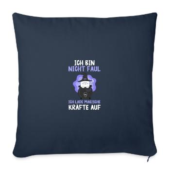 Witch Witch Broom Witch Costume Halloween - Sofa pillowcase 17,3'' x 17,3'' (45 x 45 cm) - navy - Front