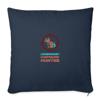 Jäger Squirrel Eichhörnchen Geschenk - Sofakissenbezug 45 x 45 cm - Navy - Vorne