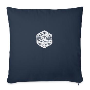 Soulmate's Friends Partner - Sofa pillowcase 17,3'' x 17,3'' (45 x 45 cm) - navy - Front