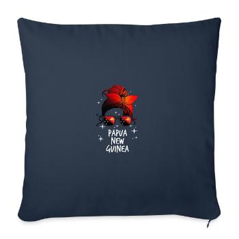 Papua New Guinea - Sofa pillowcase 17,3'' x 17,3'' (45 x 45 cm) - navy - Front