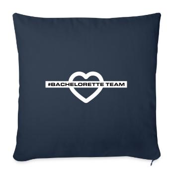 Bachelorette Team Heart - Sofa pillowcase 17,3'' x 17,3'' (45 x 45 cm) - navy - Front