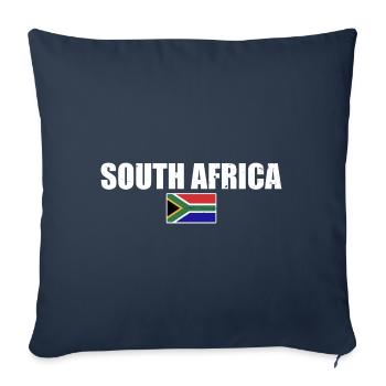 Afrique du Sud Drapeau Afrique du Sud Afrique du Sud - Housse de coussin décorative 45 x 45 cm - bleu marine - Devant