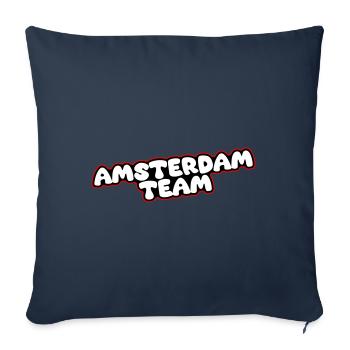Amsterdam Team - Sofa pillowcase 17,3'' x 17,3'' (45 x 45 cm) - navy - Front
