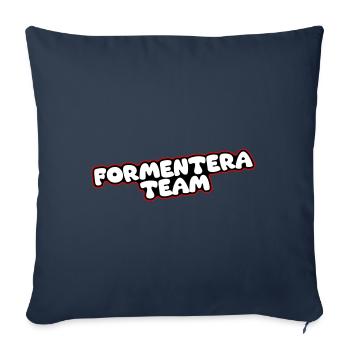 L’équipe Formentera - Housse de coussin décorative 45 x 45 cm - bleu marine - Devant