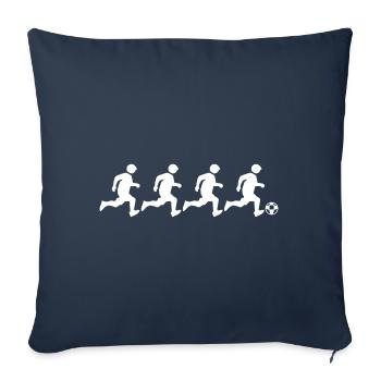 Football Équipe de football - Housse de coussin décorative 45 x 45 cm - bleu marine - Devant