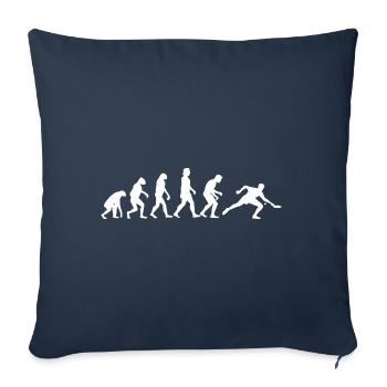 Ping Pong Evolution Ping ping-Ping - Housse de coussin décorative 45 x 45 cm - bleu marine - Devant