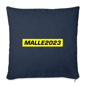 Malle 2023 Majorque - Housse de coussin décorative 45 x 45 cm - bleu marine - Devant