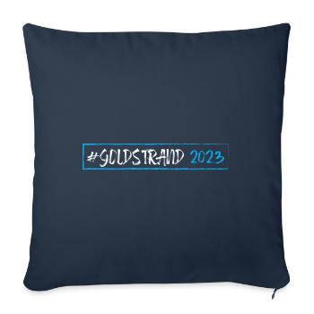 Sables d’or 2023 (Garantie du prix le plus bas) - Housse de coussin décorative 45 x 45 cm - bleu marine - Devant