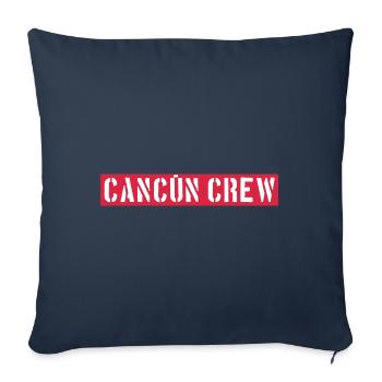 Équipage Cancun - Housse de coussin décorative 45 x 45 cm - bleu marine - Devant