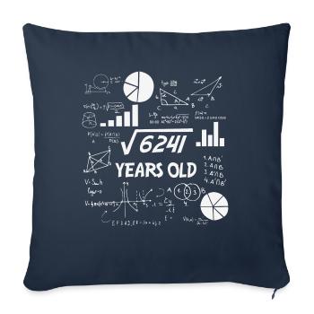 Square Root of 6241 | 79 Birthday Math 79 Years - Sofakissenbezug 45 x 45 cm - Navy - Vorne
