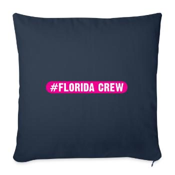 Équipage de Floride - Housse de coussin décorative 45 x 45 cm - bleu marine - Devant