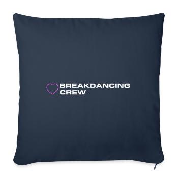 Équipe de breakdance - Housse de coussin décorative 45 x 45 cm - bleu marine - Devant